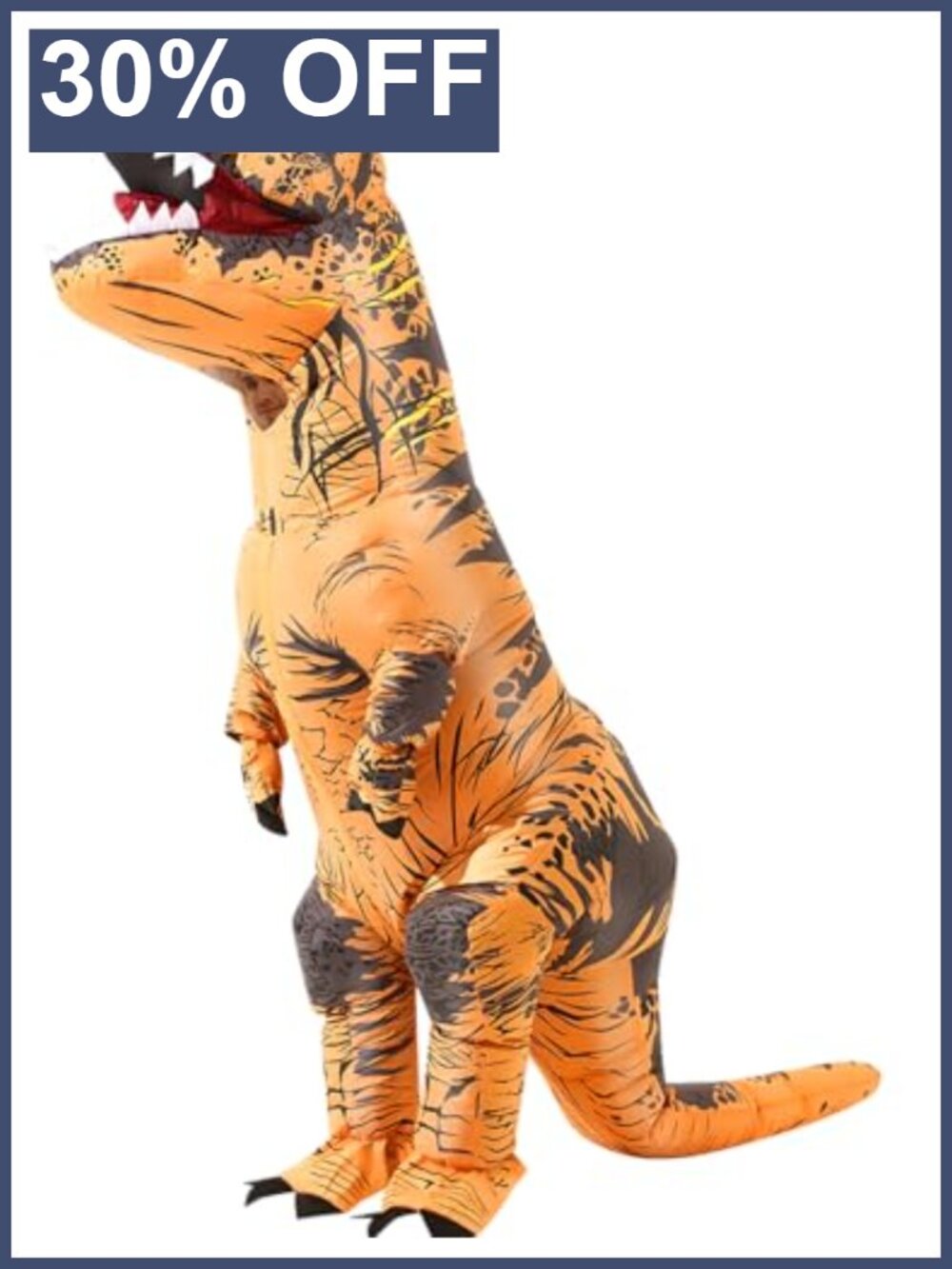 Inflatable Dinosaur Costume Adult Blow Up T-Rex Suit Halloween Party Cosplay